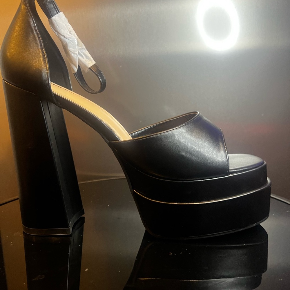 Elegant Black Platform Heels